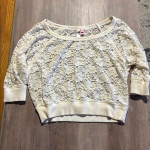 Dolled Up Ivory Lace Top